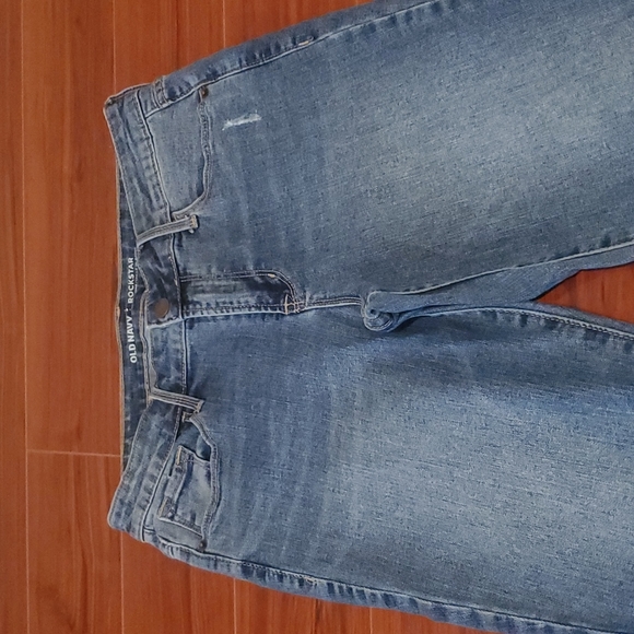 Old Navy Mid-Rise Rockstar Skinny Jeans Blue Size 4 Regular - Picture 3 of 11